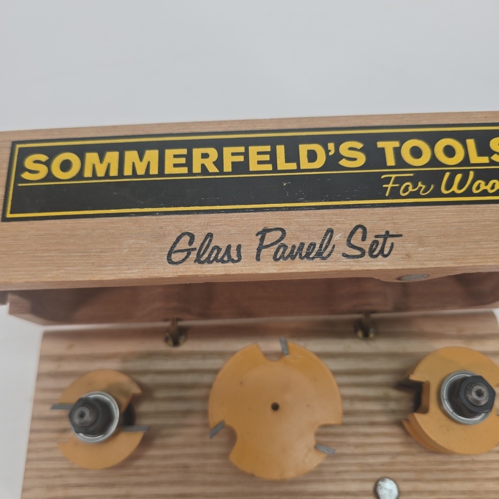 Sommerfeld Glass Panel Router Bit Set 1/2" Shank - Picture 2 of 10